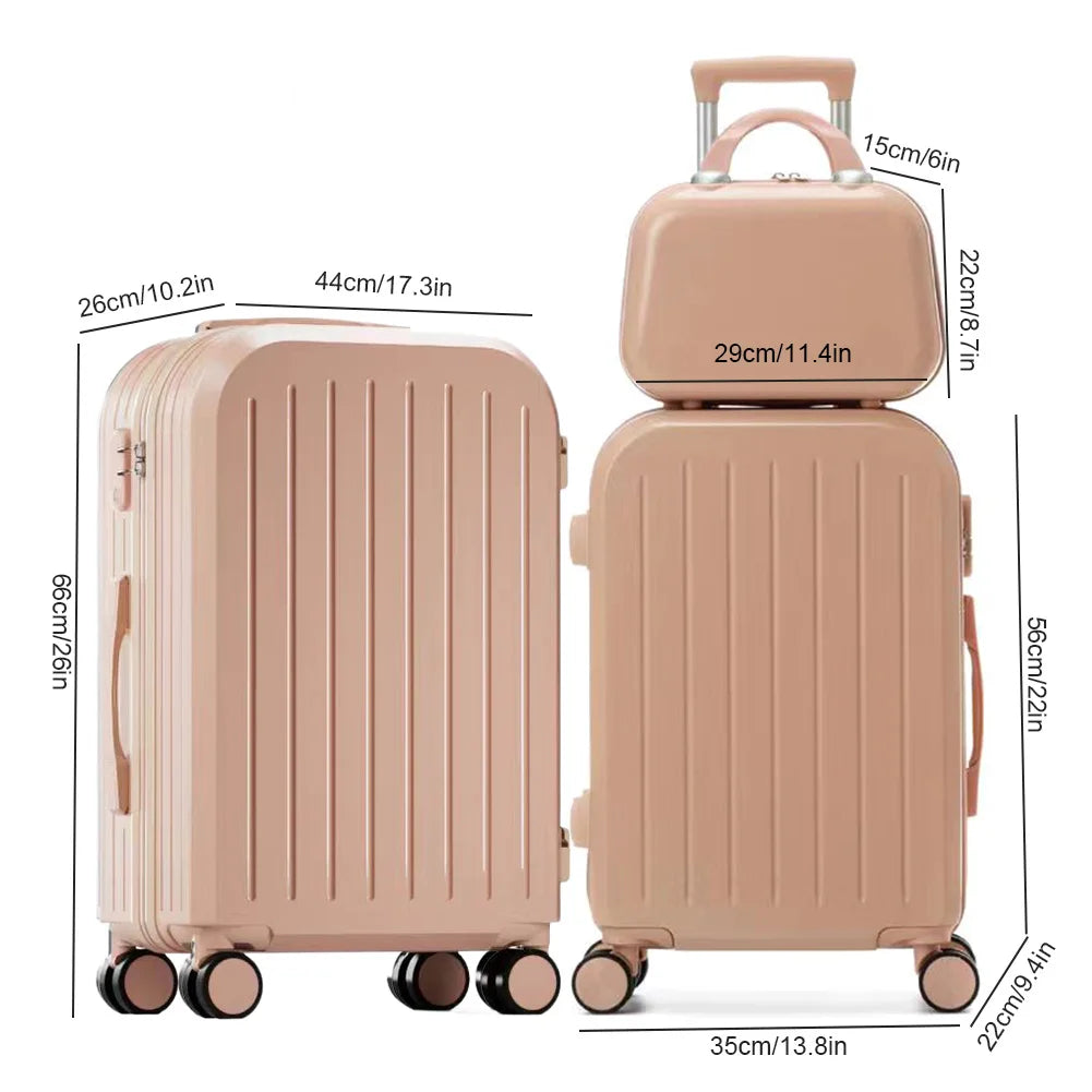 JetLux PowerTrek Carry Set (Smart Luggage with USB & TSA Lock)