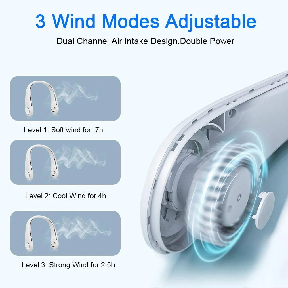 BreezeHalo™ Bladeless Travel Neck Fan