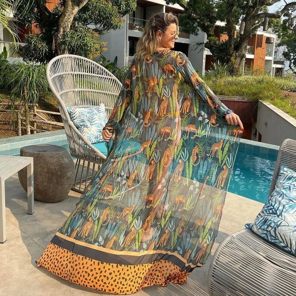 Coastal Cool Kaftan – Luxe Bikini Cover-Up