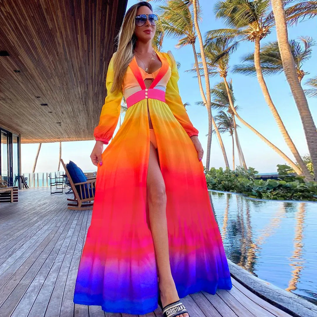 Coastal Cool Kaftan – Luxe Bikini Cover-Up