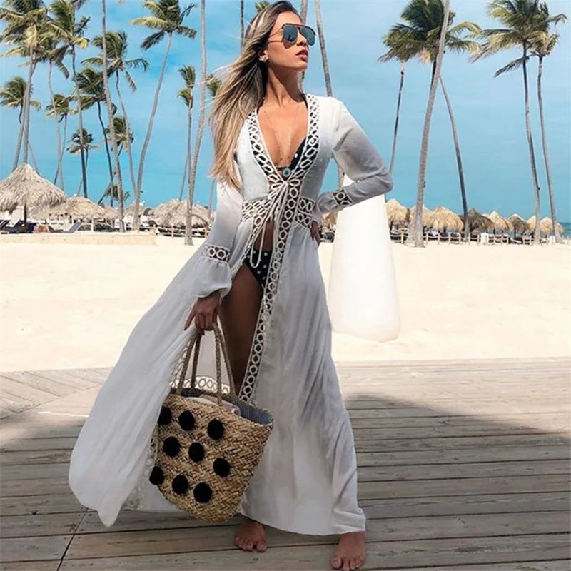 Coastal Cool Kaftan – Luxe Bikini Cover-Up