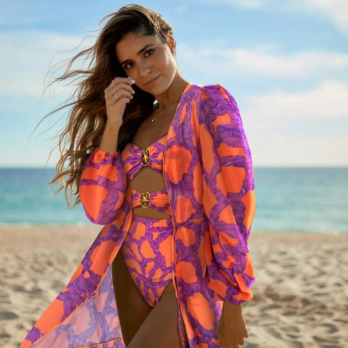 Coastal Cool Kaftan – Luxe Bikini Cover-Up