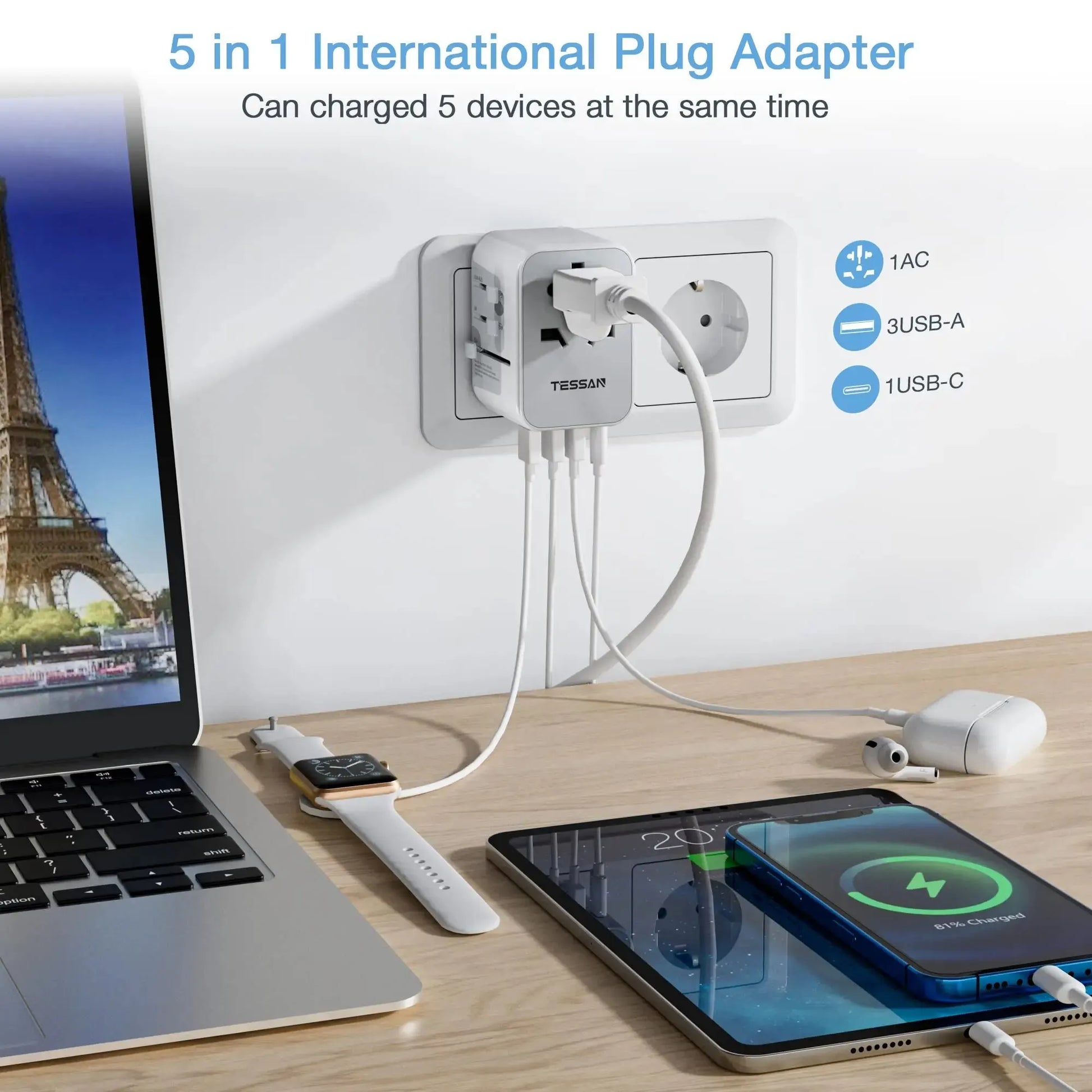 Global Connect Universal Travel Adapter