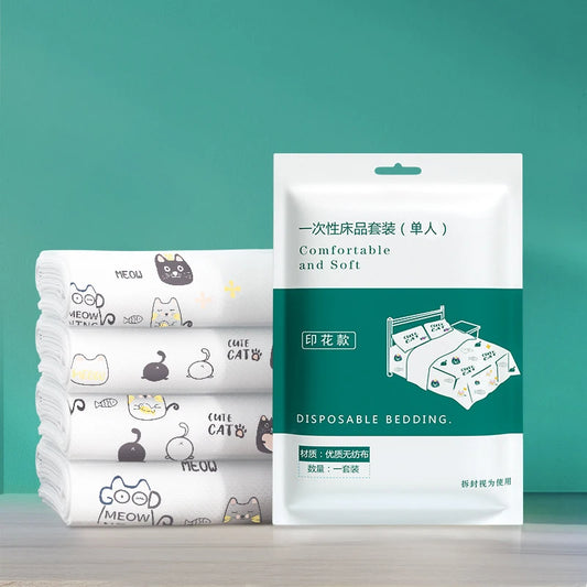 SafeRest Disposable 4-Piece Travel Bedding Set
