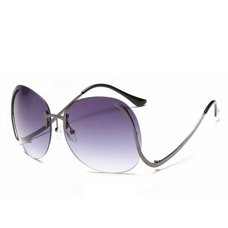 SkyShade Luxe – Oversized Gradient Visor Sunnies