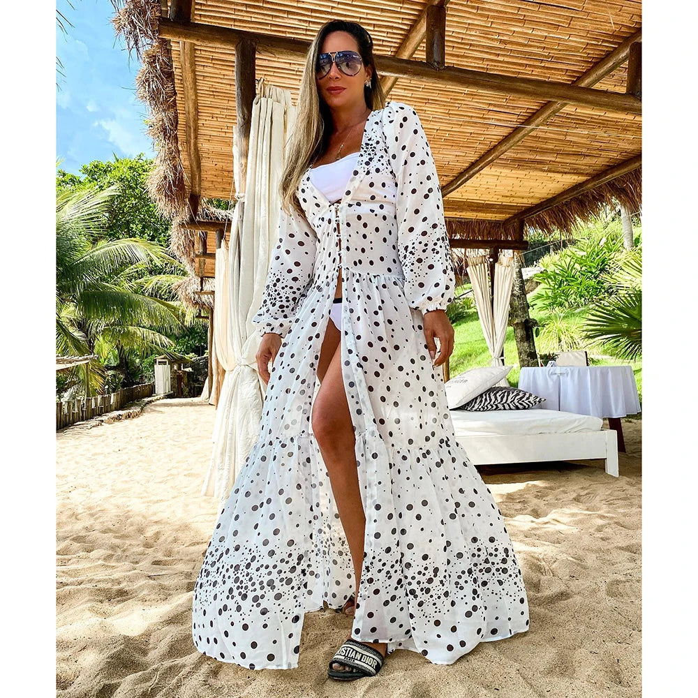 Coastal Cool Kaftan – Luxe Bikini Cover-Up