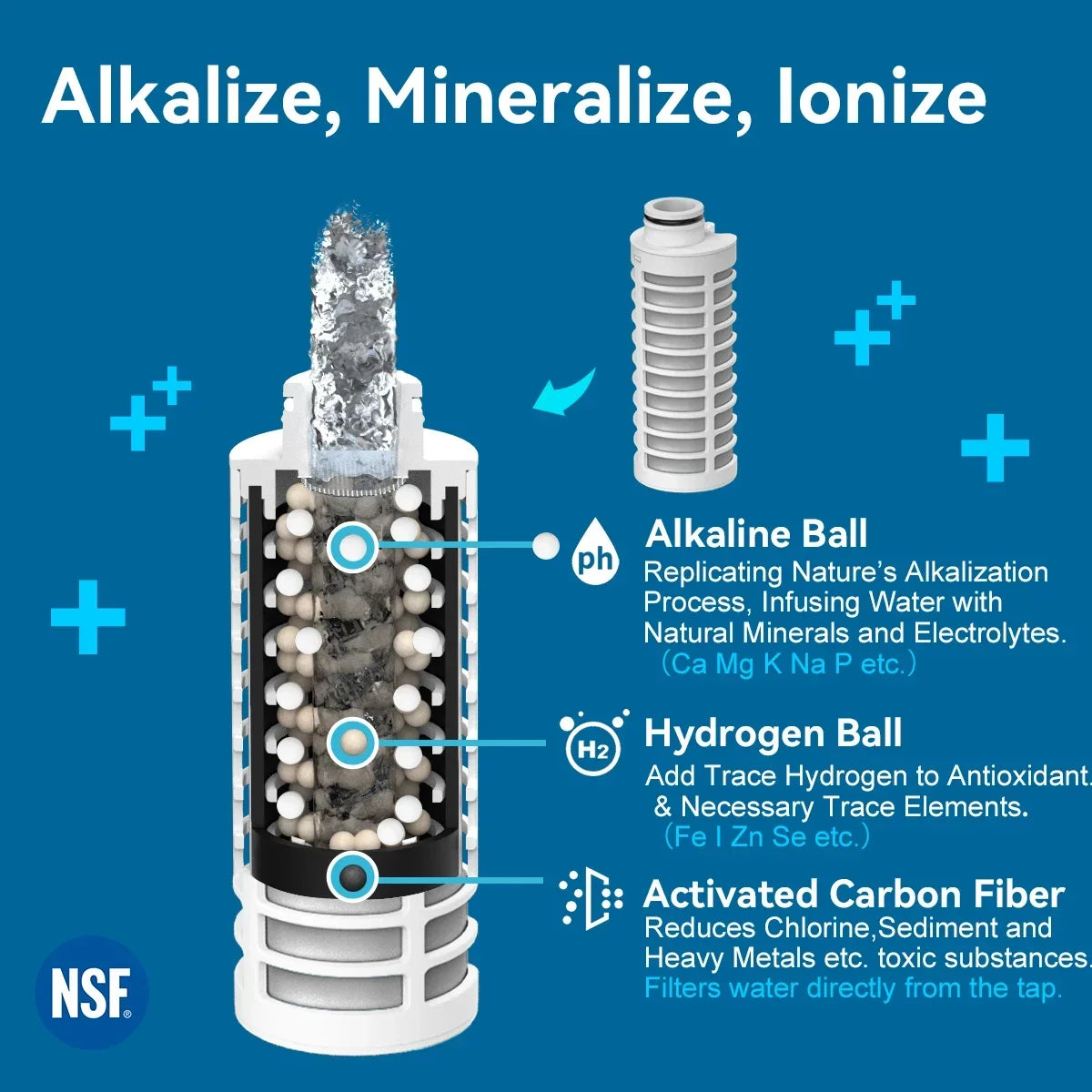 Alkaline Filter Bottle minerals