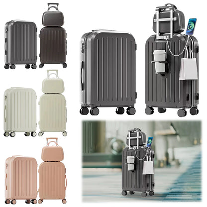 JetLux PowerTrek Carry Set (Smart Luggage with USB & TSA Lock)