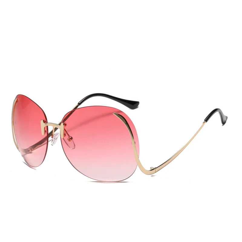 SkyShade Luxe – Oversized Gradient Visor Sunnies