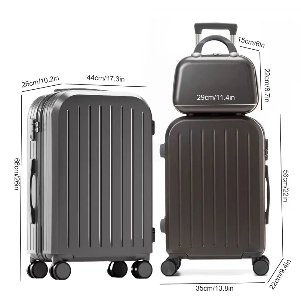 JetLux PowerTrek Carry Set (Smart Luggage with USB & TSA Lock)
