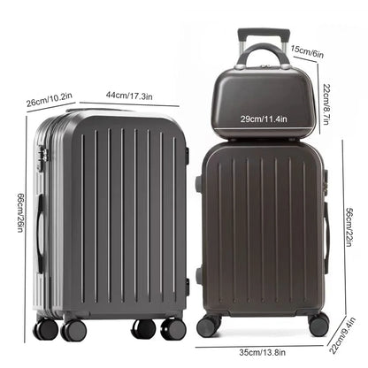 JetLux PowerTrek Carry Set (Smart Luggage with USB & TSA Lock)
