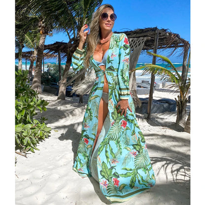 Coastal Cool Kaftan – Luxe Bikini Cover-Up