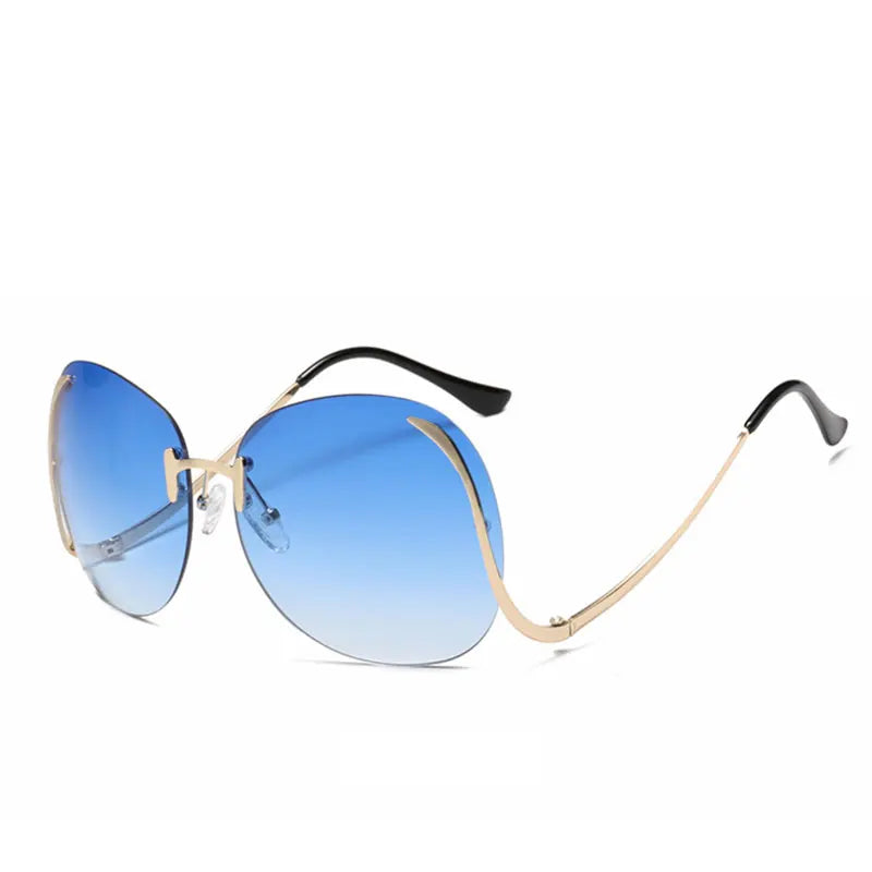SkyShade Luxe – Oversized Gradient Visor Sunnies