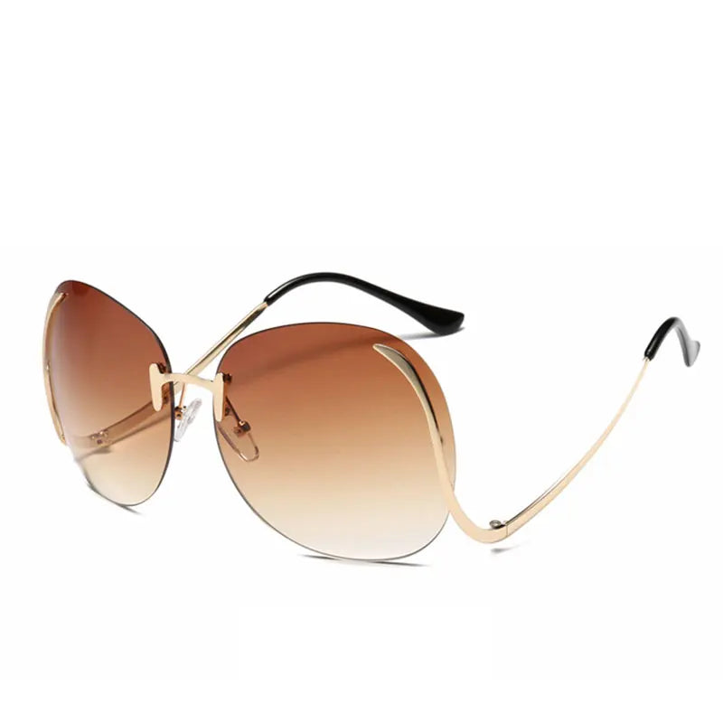 SkyShade Luxe – Oversized Gradient Visor Sunnies