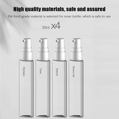 4-in-1 Travel Dispenser Bottles