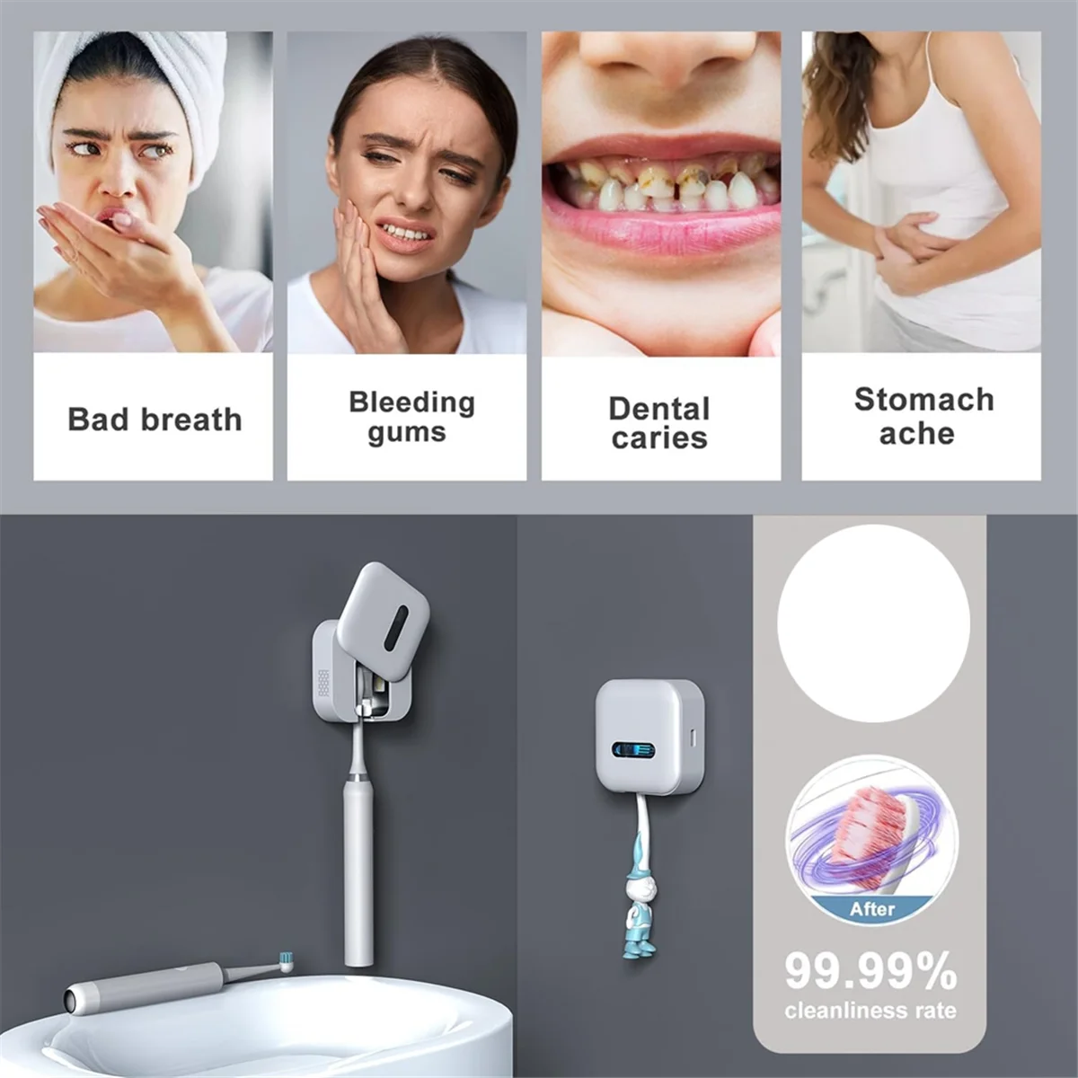 GlamGuard UV Toothbrush Vault