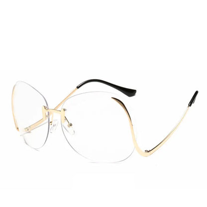 SkyShade Luxe – Oversized Gradient Visor Sunnies