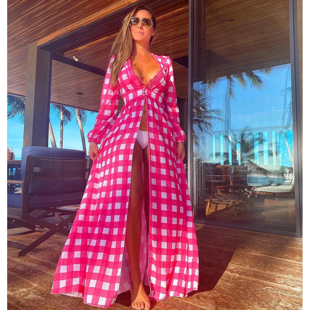 Coastal Cool Kaftan – Luxe Bikini Cover-Up