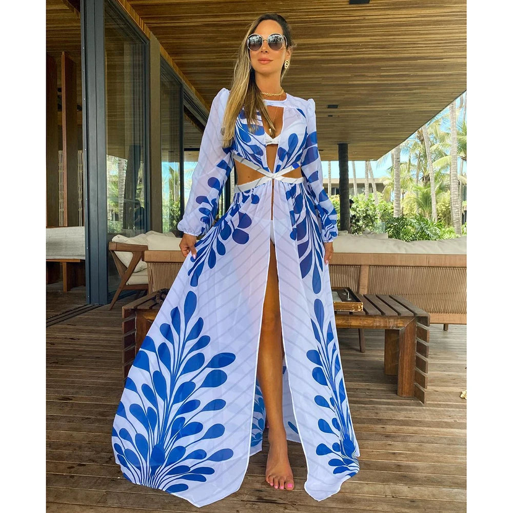 Coastal Cool Kaftan – Luxe Bikini Cover-Up